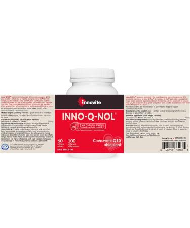 Innovite Health Inno-Q-Nol Antioxidant Supplement | Maintain & Support Cardiovascular Health | Boost Energy Levels & Reduce Oxidative Pressure (60 Softgels) - Buy Online on GoSupps.com