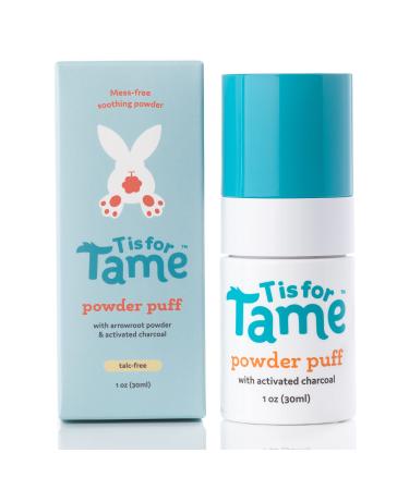 T is for Tame - Baby Powder Spray  Innovative Light Mist Sprayer Ensures Easy Direct Application and No Mess  All Natural Ingredients Arrowroot Powder & Charcoal  2023 Release 1 Ounce (Pack of 1)