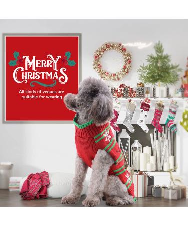 PETCARE Christmas Dog Sweater Vest Funny Ugly Xmas Puppy Costume Pet Holiday Warm Fall Winter Clothes for Small Medium Large Dogs Cats Pullover Cat Sweaters Outfits M (Suggest 10-15 lbs) Red Snowman - Buy Online on GoSupps.com
