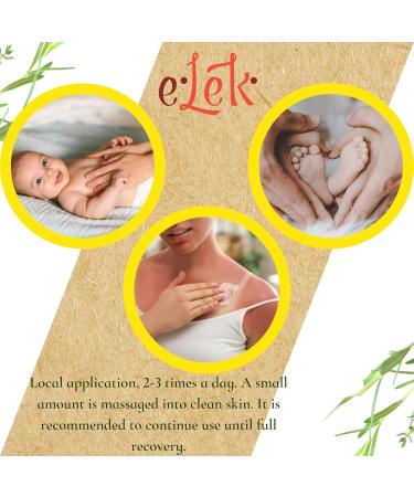 Elek Baby Herbal Ointment 20ml - Organic Hypoallergenic Diaper Cream for All Skin Types - Gentle Baby Care with Marigold & Beeswax - Buy Online on GoSupps.com