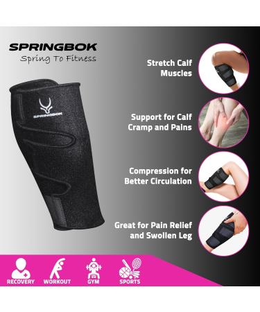 Buy SPRINGBOK Calf Compression Sleeves for Men & Women - Enhance Performance & Recovery - International Shipping Available - Buy Online on GoSupps.com