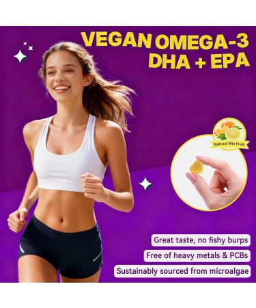 2 Pack Omega 3 Gummies + 1 Pack Kid Calcium Gummies 300mg Calcium Citrate + Vitamin D3 K2 MK-7 - Buy Online on GoSupps.com