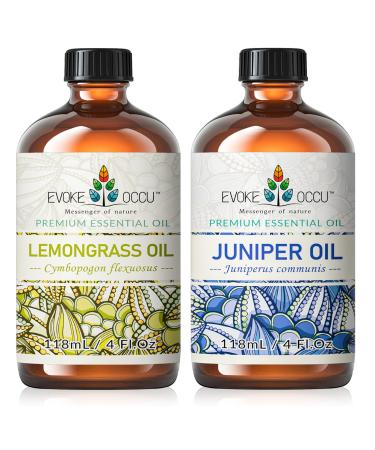 EVOKE OCCU Lemongrass Essential Oil and Juniper Essential Oil - 4 Fl Oz