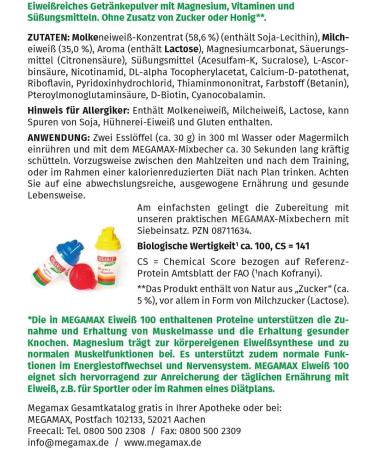 Megamax Protein Raspberry 400g | High-Quality Low Carb Protein Shake | Whey & Milk Protein for Muscle Building | Aspartame-Free | Ideal for Baking | 2K Protein - Buy Online on GoSupps.com