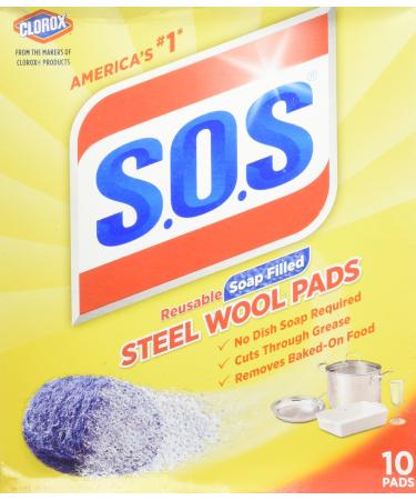 S.O.S Steel Wool Soap Pads (5 Packs of 4, total 20)