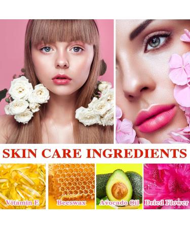 Crystal Flower Jelly Lipstick Set C - 2Pcs Color Changing & Moisturizing Lip Balm - Buy Online on GoSupps.com