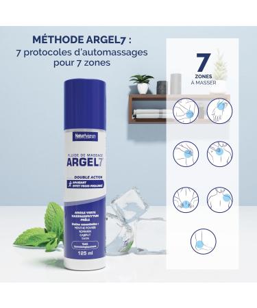 NaturAvignon Argel 7 gel de massage g nes articulaires et contracture musculaire | argile verte harpagophytum | Creme massage genoux douleur dos | effet cryoth rapie et relaxation | Spray 125mL 125 ml (Lot de 1) - Buy Online on GoSupps.com