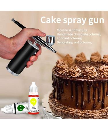 Cordless Airbrush Kit for Makeup, Cake Decoration, Manicure - Portable Handheld Gun for Model Coloring, Tattoo Art - Buy Online on GoSupps.com