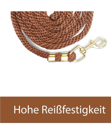 Stylish Brown Lead Rope for Horses Ponies Donkeys & Goats - Durable Tie Rope in Multiple Designs - Buy Online on GoSupps.com