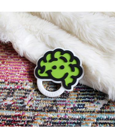 Fat Brain Toys Brain Teether - Green Baby Toy for Ages 0-2 | Educational Teething Toy - Buy Online on GoSupps.com