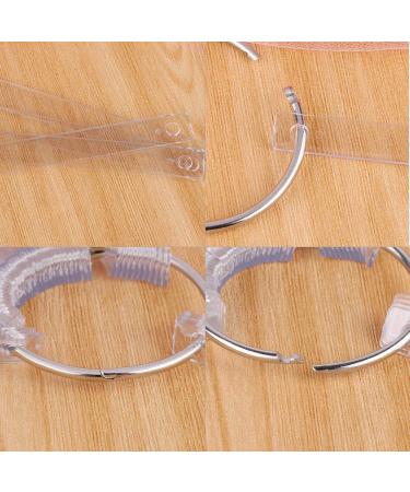50 Pcs Clear False Nail Sticks Polish Board with Metal Split Ring - Nail Polish Practice Display Art Tips - Buy Online on GoSupps.com