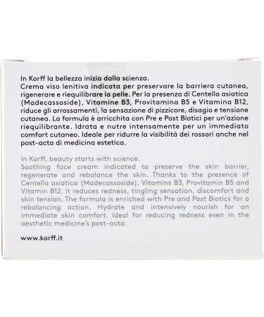 Korff Intense Barrier Face Cream Soothing Moisturizing Anti-Redness Cream for Sensitive Skin 50 ml - Buy Online on GoSupps.com