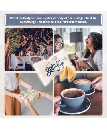 Happy Birthday Cookies | Lucky Treat | 25 Pieces of Birthday Happiness | Perfect Guest Gift | Lovingly Crafted Messages - Buy Online on GoSupps.com