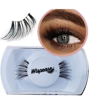 Natural Eyelashes Corner Lashes False Eyelash Accent Half Eye Lash Winged Cat Eye Mini Lashes | Fluttery & Light | WISPEASEUK