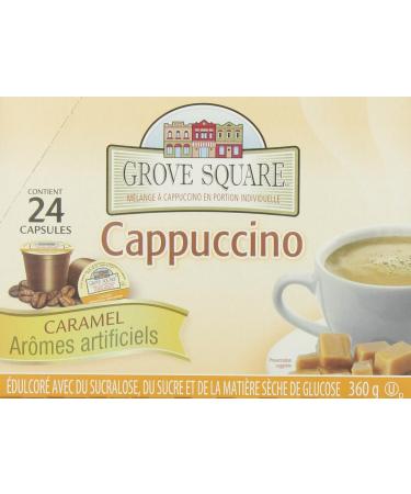 Grove Square Caramel Cappuccino 96-Count Brown 1 count (Pack of 96) - Buy Online on GoSupps.com