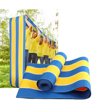 2 Pcs Teamwork Games Group Learning Activity Run Mat Teamwork Building Carnival Games Mat Indoor Outdoor Group Games Race Run Mat Recess Equipment for Elementary School Office Field Day Backyard Party