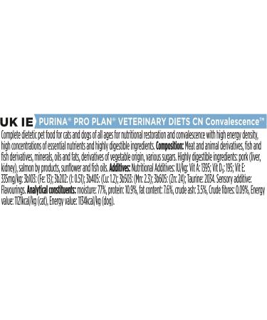 PRO PLAN VETERINARY DIETS CN Convalescence Salmon Wet Cat & Dog Food 195g (Pack of 24) - Buy Online on GoSupps.com