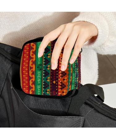 GIAPB Period Bag - African Stripe Art Color499 | Sanitary Napkin Storage & Makeup Pouch - Buy Online on GoSupps.com
