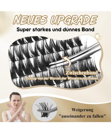 DIY Cluster Lashes - QueWel 72 Pieces Soft d Curl Eyelash Extensions | 8-16mm for Home Makeup - Buy Online on GoSupps.com