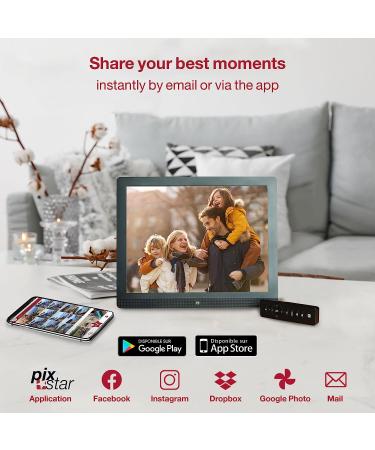 Pix-Star 10 WiFi Digital Picture Frame | Share Videos & Photos Instantly | Motion Sensor | IPS Display | Easy 1-Minute Setup | Great Gift - Buy Online on GoSupps.com