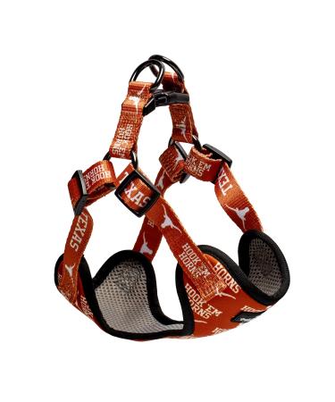NCAA Licensed Dog Harness | Adjustable for All Pets | Officially Licensed (Texas Longhorns, Medium) Texas Longhorns Medium