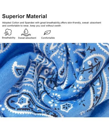 Kavya Wide Boho Headbands for Women - 6 Pack Multicoloured Hair Bands for Yoga & Sports - Buy Online on GoSupps.com