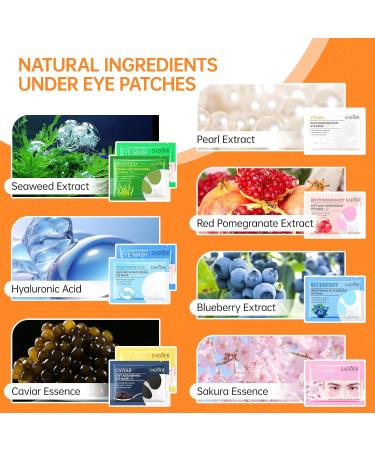 10 Pairs Hyaluronic Acid Eye Pads - Anti-Dark Circles & Anti-Wrinkle Patches with Collagen for Tired Eyes - Buy Online on GoSupps.com