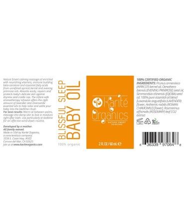 Blissful Sleep Baby Oil | Organic Apricot & Evening Primrose | Soothes Dryness Cradle Cap & Eczema - Buy Online on GoSupps.com