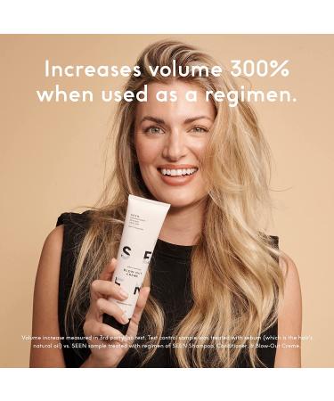 SEEN Fragrance-Free Blow-Out Creme: Non-Comedogenic & Sulfate-Free Hair Cream for Frizz Reduction and Heat Protection - Safe for Sensitive Skin - Buy Online on GoSupps.com