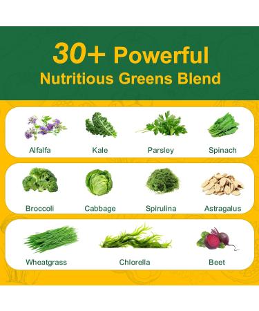 Greens Daily Gummies Super Greens Gummies for Adults Superfood Multivitamin Gummy with Spirulina Chlorella Prebiotic Fiber Fruit Veggie for Digestive & Gut Health Adaptogens Supplement 120 Count - Buy Online on GoSupps.com