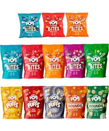 Plant Pops 100% Vegan Gluten Free and Low Calorie Sour Cream and Onion Supergrain Rounds Sharing Bag Snacks (3 Pack x 80g). High in Fibre Delicious Healthy Crisps 84 KCAL per serving. 3 Pack (80g) - Buy Online on GoSupps.com
