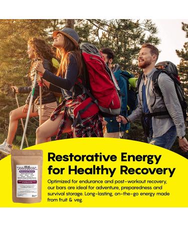 Nature's Juice Bar Blackcurrant Beetroot Fruit Bars - Emergency Meal Replacement for Survival & Disaster Preparedness - Gluten-Free Vegan Snacks (12 Pack) - Buy Online on GoSupps.com