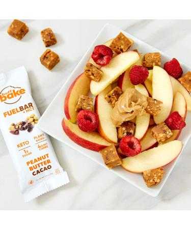 Buff Bake Fuel Bar Keto Protein Bars Variety Sampler 12 Pack - Vegan, Low Carb, Low Sugar, Dairy-Free, Gluten-Free, 12g Plant Based Protein Snack Bars with MCT, Energy, Fiber - 1g Sugar, 7g Net Carbs - Buy Online on GoSupps.com