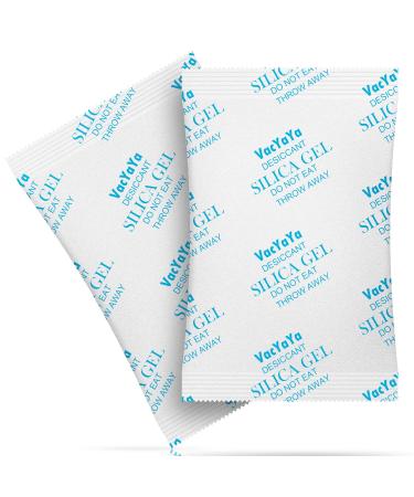 VACYAYA 20 grams (50 packs) Food quality moisture absorber silicail drying medium packages for storage luxury silica packs.