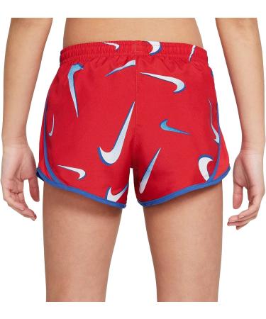 Nike Girl's Dry Tempo Shorts Swoosh - Medium University Red/White/Game Royal - Buy Online on GoSupps.com