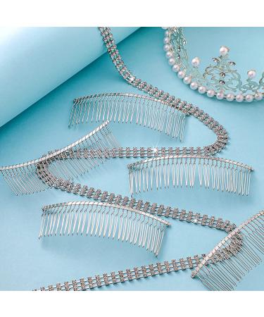5-Piece Metal Wire Hair Comb Set for Bridal Wedding Veil - 30 Teeth White K - Buy Online on GoSupps.com
