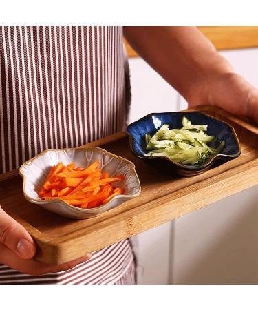 Salad Bowl 4.2 inch White Ceramic Plate Retro Lotus Leaf Disc Chinese Side Dishes Sauce Dishes for Sushi Sauce Snack and Soy Pinch Bowls for Kitchen Prep. Snack Bowl (Color : B) - Buy Online on GoSupps.com
