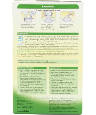 Holle Organic 4 Months+ Spelt Porridge 250g - Nutritious Baby Food - Buy Online on GoSupps.com