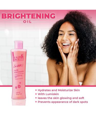Fair & White So White Body Oil 250ml - Vitamin E, Almond Oil, 'Lumiskin' Formula | Hydrating Solution for Wrinkles, Dryness, Dark Spots - Buy Online on GoSupps.com