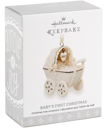Hallmark Keepsake 2017 Baby's First Christmas Porcelain Ornament - Dated Holiday Decoration - Buy Online on GoSupps.com
