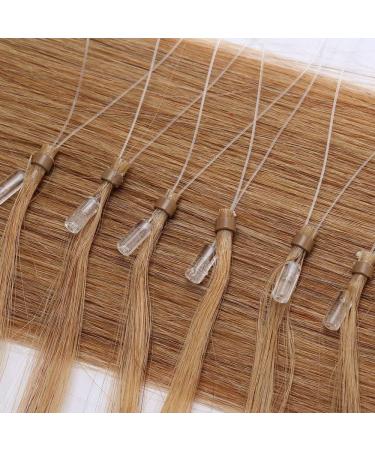 14" Micro Loop Human Hair Extensions Real Remy Straight 50g Micro Beads Hair Extensions 0.5g/s 100 Strands Durable Ring Beads #27 Dark Blonde - Buy Online on GoSupps.com