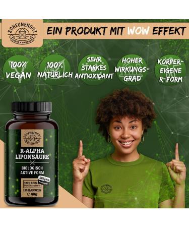 Alpha Lipoic Acid 300mg - Vegan 120 Capsules | Certified Lab Tested | Optimal Bioavailability | Scheunengut  - Buy Online on GoSupps.com