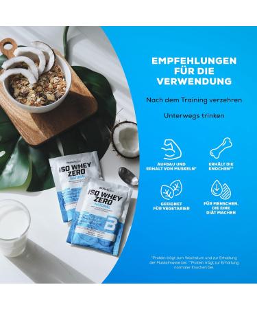 Buy BiotechUSA Iso Whey Zero Natural Protein Powder | 80% Protein | Gluten-Free & Lactose-Free | No Additives or Dyes | Vanilla Cinnamon | 1000g - Buy Online on GoSupps.com