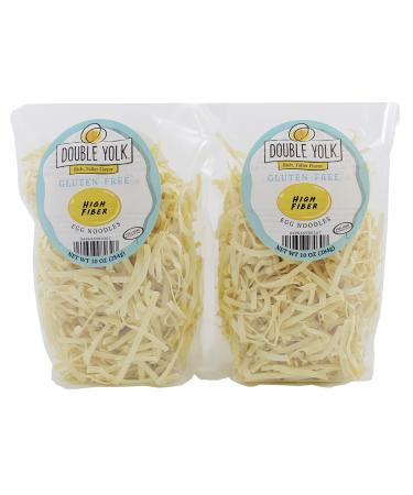 Double Yolk Gluten Free High Fiber Egg Noodles, 10 Ounce Bag (Pack of 2)