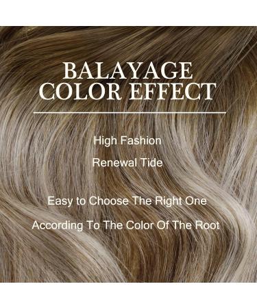 Buy Laavoo Balayage Clip-In Hair Extensions | Real Hair 40cm Ombre Light Brown & Platinum Blonde - 5pcs/70g - Buy Online on GoSupps.com