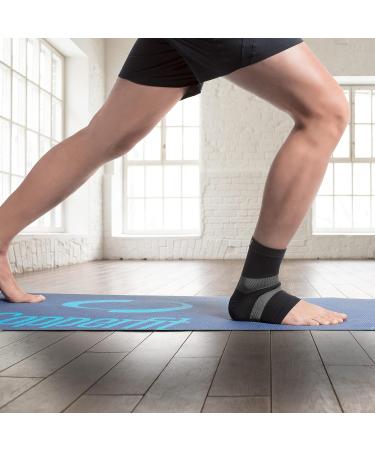 Copper Fit Pro Series Ankle Compression Sleeve - Large Black with Copper Trim - Buy Online on GoSupps.com