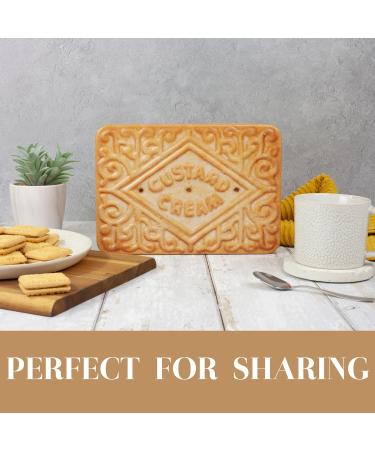 Giant Custard Cream Biscuits Gift Set - Custard Creams Novelty Biscuit Tin Family Biscuits Box with Custard Cream Luxury Biscuits - British Fathers Day Gift Ideas for Dads Birthday Hamper Tins 450g - Buy Online on GoSupps.com