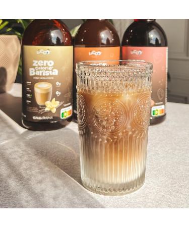 Locco Calorie Free Barista Syrup with Stevia - Vegan Keto Gluten Free - Zero Calories - Caramel Flavor - 1L - Buy Online on GoSupps.com