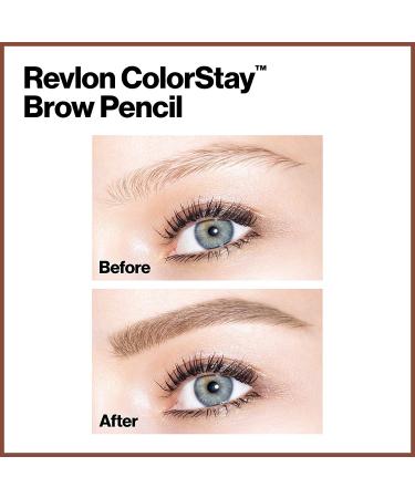 Revlon Colorstay Brow Pencil 220 Dark Brown - Long-lasting Eyebrow Makeup (0.012 oz) - Buy Online on GoSupps.com