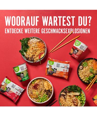 Chef Woo High Protein Ramen - Vegan Chicken Flavor | 20g Protein | Halal & Kosher | Instant Noodles | 12-Pack - Buy Online on GoSupps.com